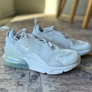 Kids' Nike Air Max 270 Shoes White Size 13C